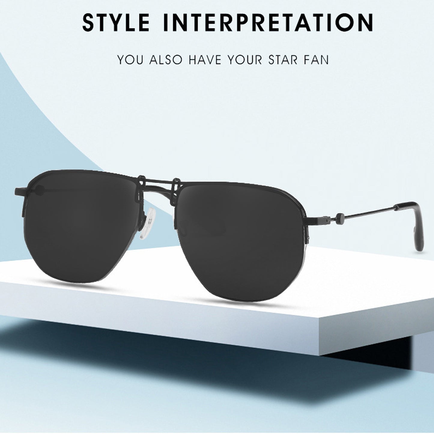 Optular Stylish Black unisex Sunglasses