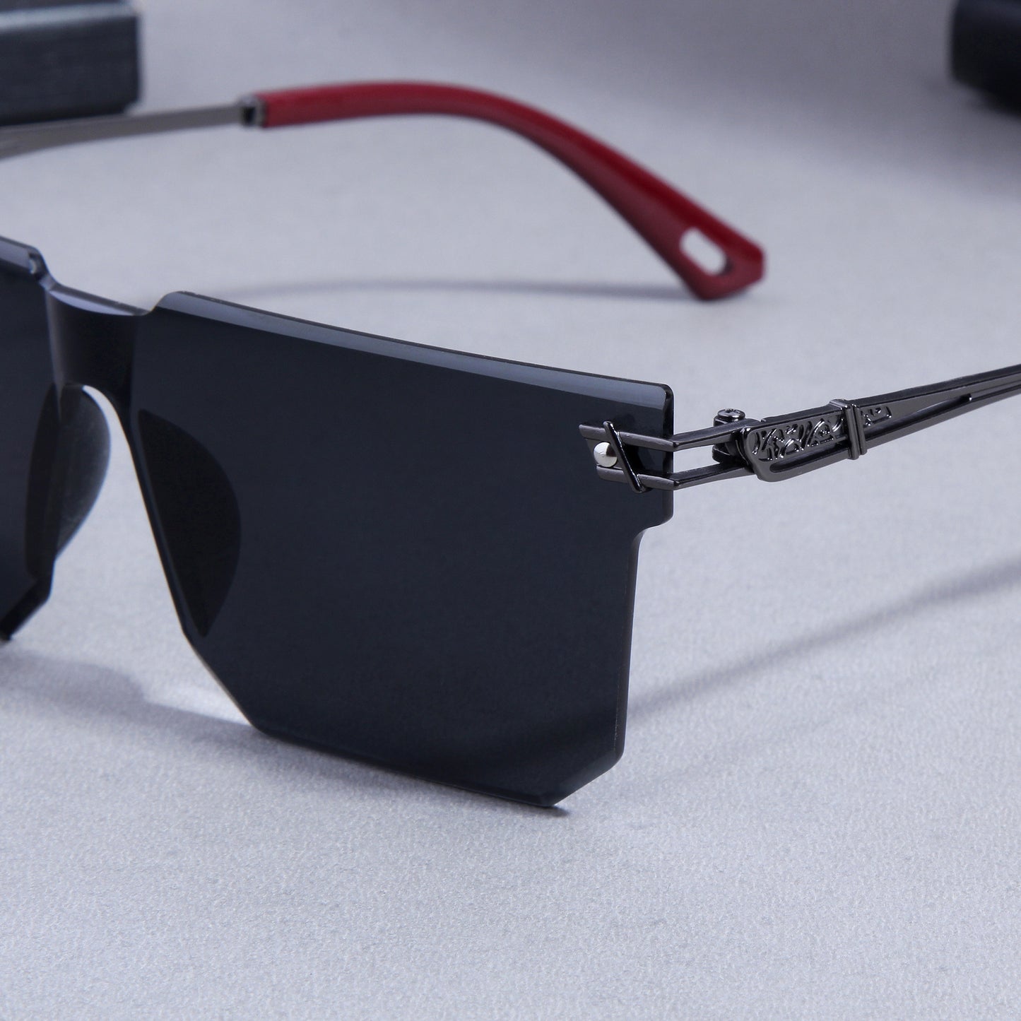 Benito Black And Black Unisex Sunglasses