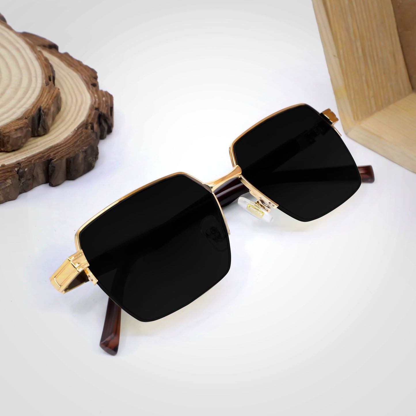 DH Gold And Black Premium Sunglasses