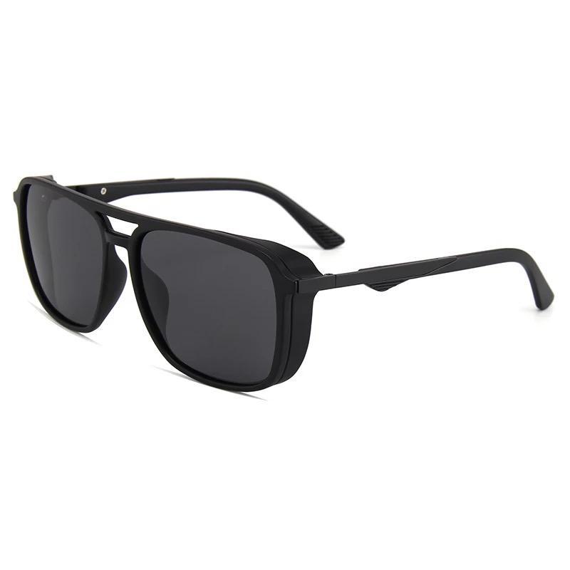 Black Retro Square Sunglasses For Men And Women