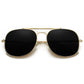 MS Gold And Black Unisex Sunglasses