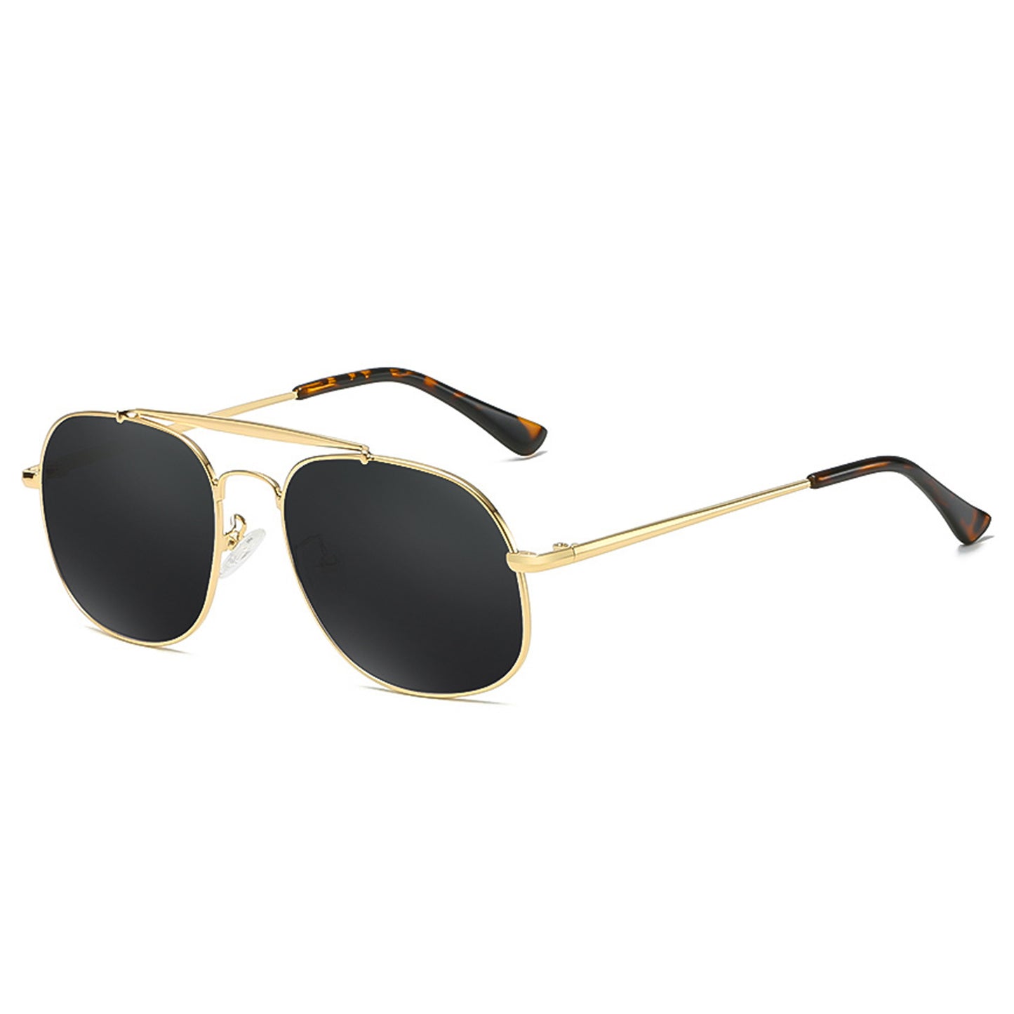 MS Gold And Black Unisex Sunglasses
