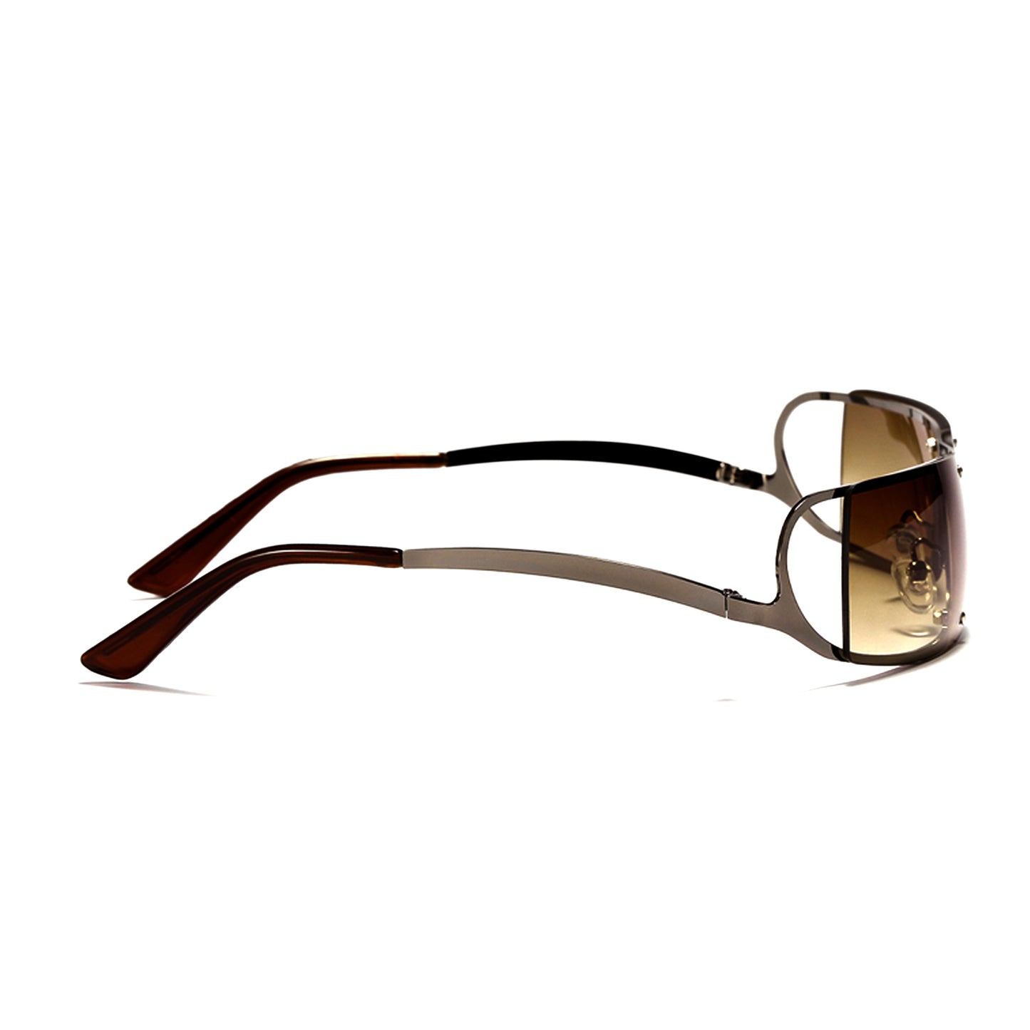 Mokon Black And Brown Gradient Unisex Sunglasses