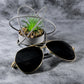 MT Mastar Gold And Black Unisex Sunglasses