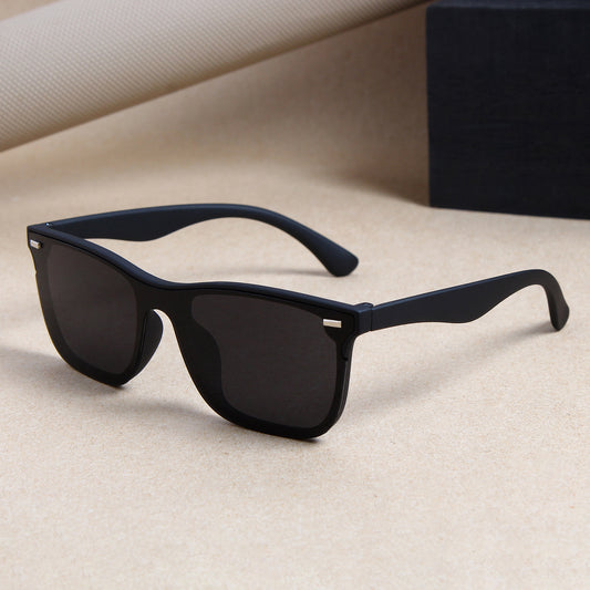 Brandon Black And Black Unisex Sunglasses