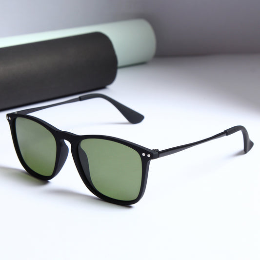 Sparloo Black And Green Unisex Sunglasses