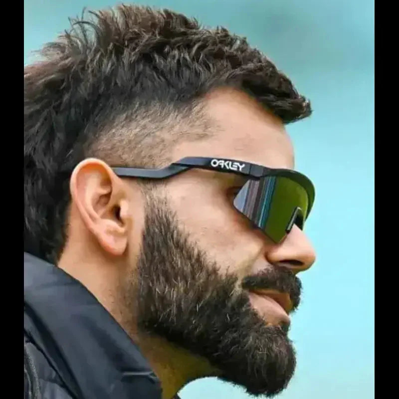 Most Awaited Sports Black Silver Mirror Prizm  Sunglasses