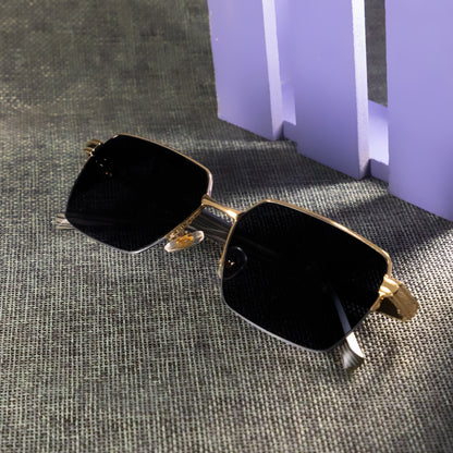 YH Gold And Black Premium Sunglasses