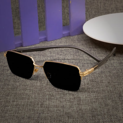 YH Gold And Black Premium Sunglasses