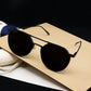 Oustler Black And Black Unisex Sunglasses