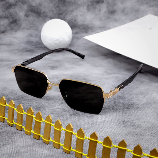 OH Gold And Black Premium Sunglasses