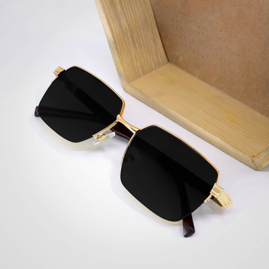 DH Gold And Black Premium Sunglasses