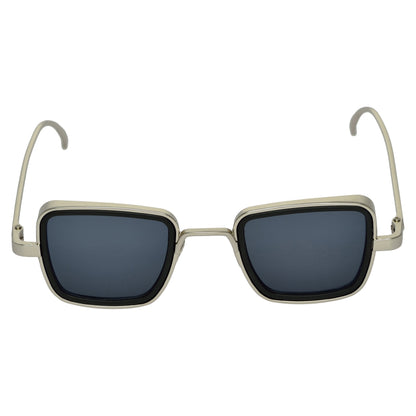 Black And Silver Retro Square Sunglasses