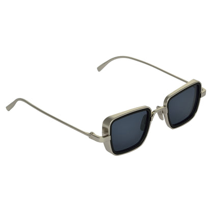 Black And Silver Retro Square Sunglasses